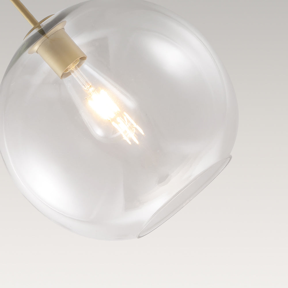 7-Light Glass Globe Modern Cluster Pendant Lights