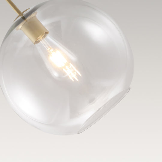 7-Light Glass Globe Modern Cluster Pendant Lights