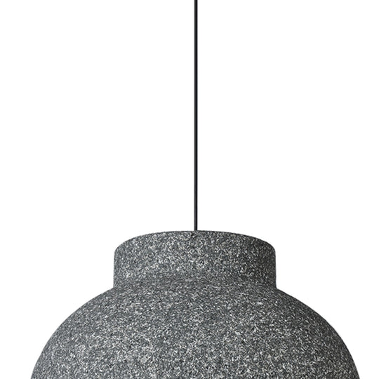 Handmade 1-Light Speckled Wabi Sabi Dome Pendant