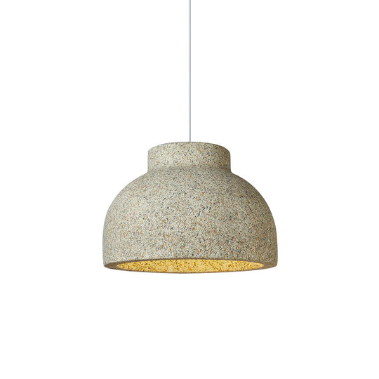 Handmade 1-Light Speckled Wabi Sabi Dome Pendant