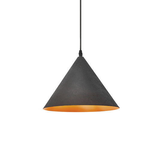 Industrial 1-Light Tapered Shape Cone Pendant Light