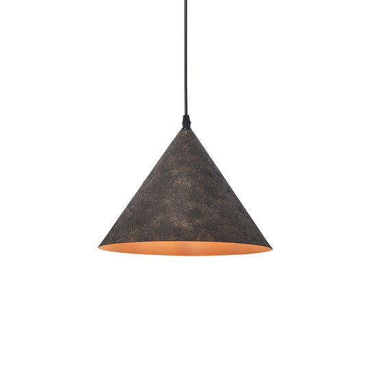 Industrial 1-Light Tapered Shape Cone Pendant Light