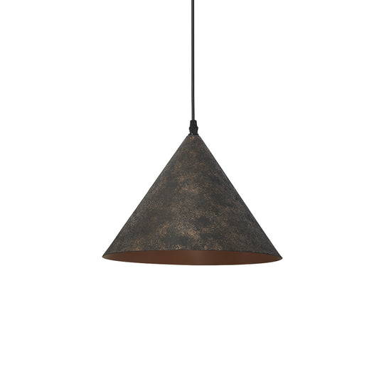 Industrial 1-Light Tapered Shape Cone Pendant Light