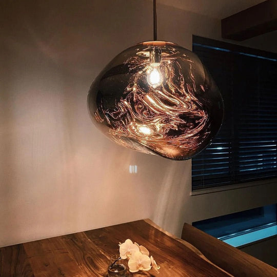 Contemporary Irregular Melt Single Pendant Lights