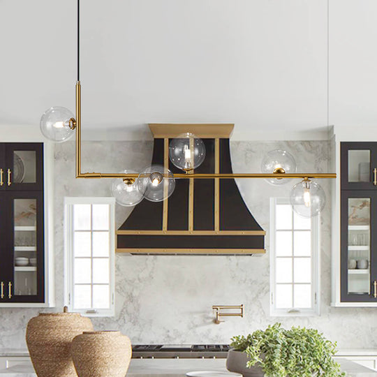 Modern Minimalist 6 Lights Linear Lighting