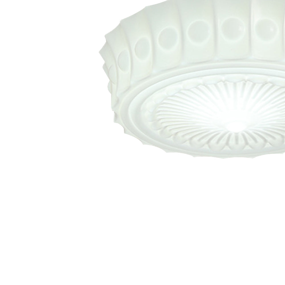 Vintage 3-Light Ceramic Shade Schoolhouse Pendant Light