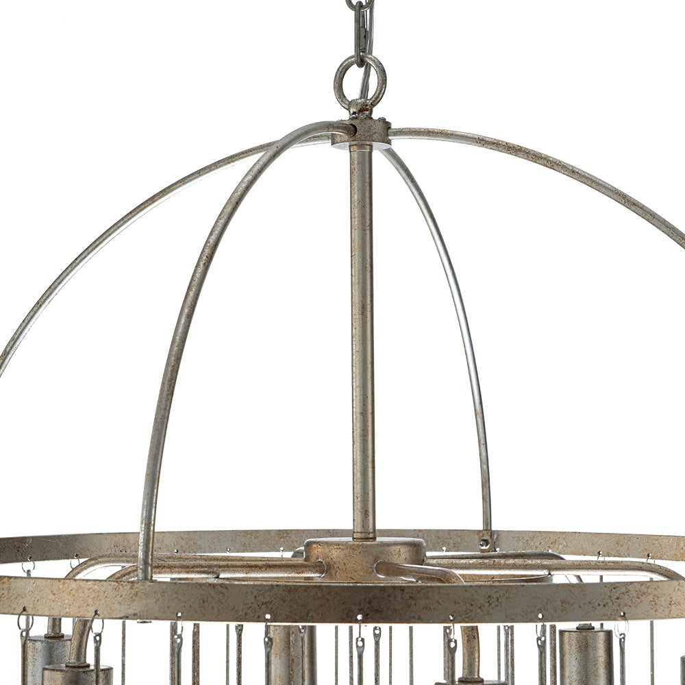 Vintage Luxe Glass Crystal Chandelier