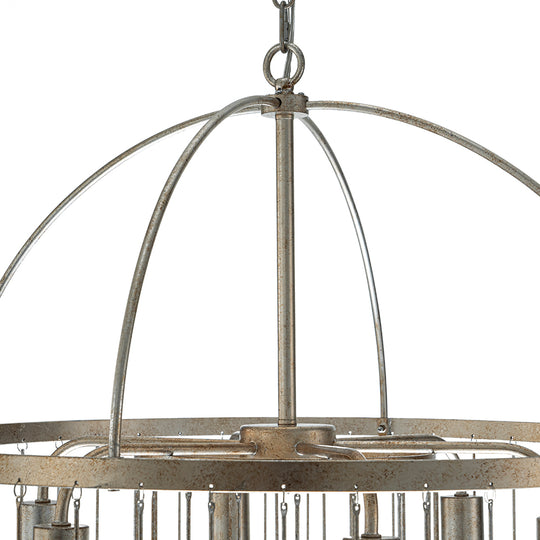 Vintage Luxe Glass Crystal Chandelier