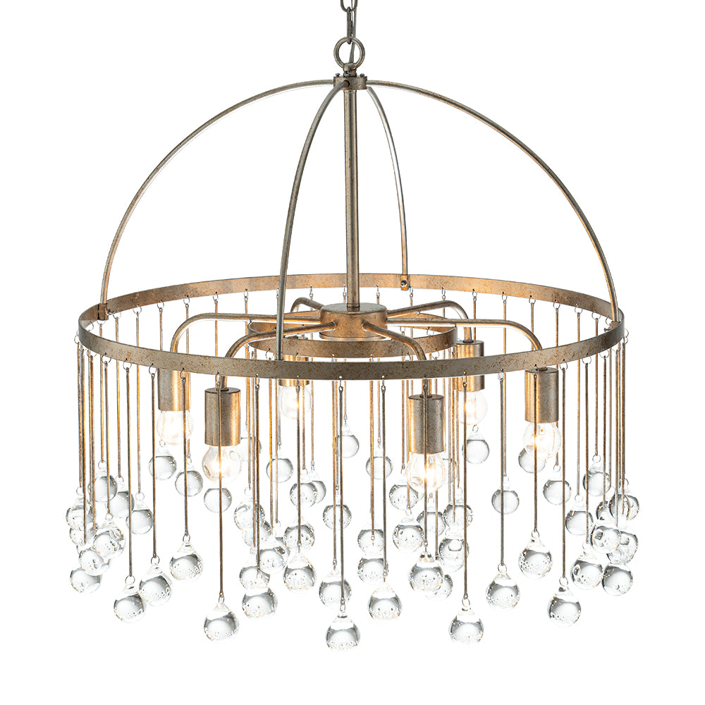 Vintage Luxe Glass Crystal Chandelier