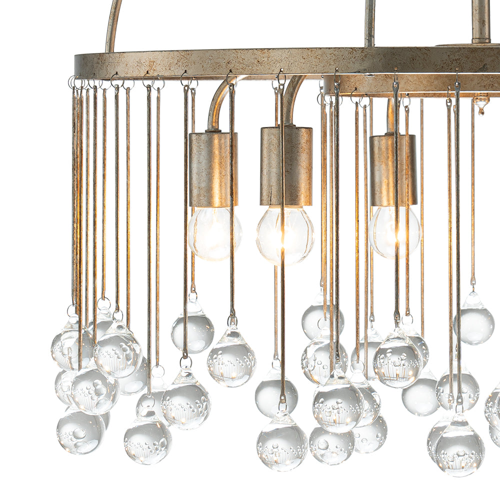 Vintage Luxe Glass Crystal Chandelier