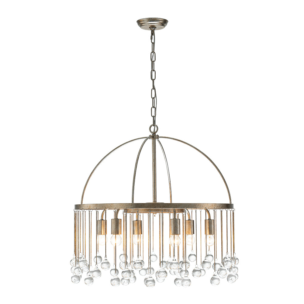 Vintage Luxe Glass Crystal Chandelier