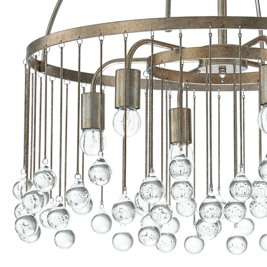 Vintage Luxe Glass Crystal Chandelier