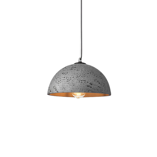 Wabi Sabi 1-Light Resin Dome Pendant For Kitchen Island