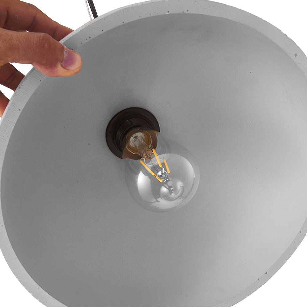Wabi Sabi 1-Light Resin Dome Pendant For Kitchen Island