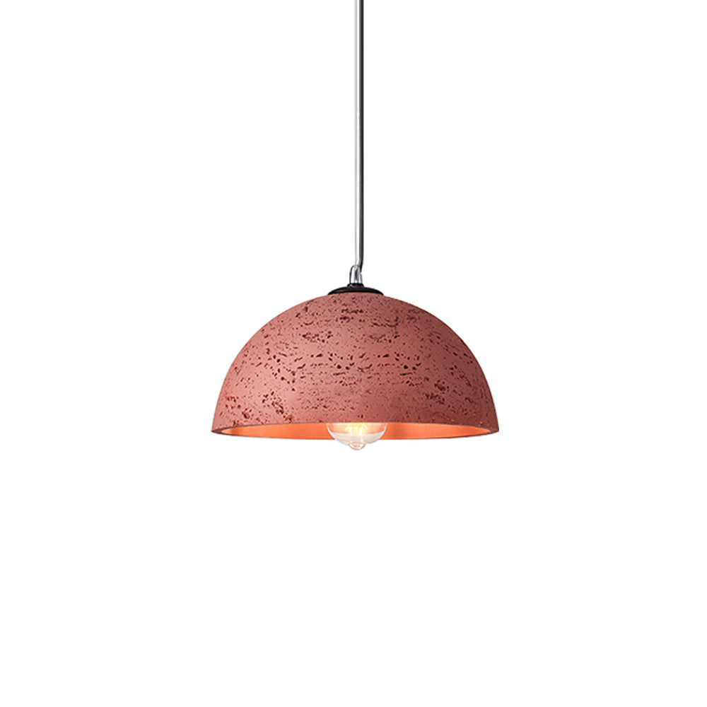 Wabi Sabi 1-Light Resin Dome Pendant For Kitchen Island