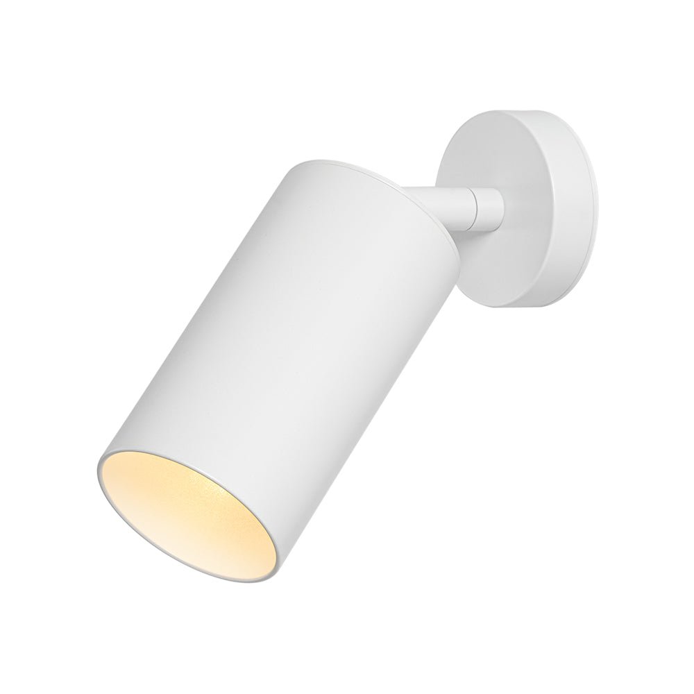 Pendantlightie - 1 - Light 350 Degrees Rotable Track Adjustable Spot Light - Semi Flush Mount - White -