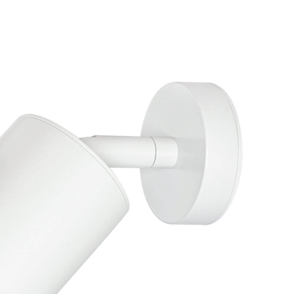 Pendantlightie - 1 - Light 350 Degrees Rotable Track Adjustable Spot Light - Semi Flush Mount - White -