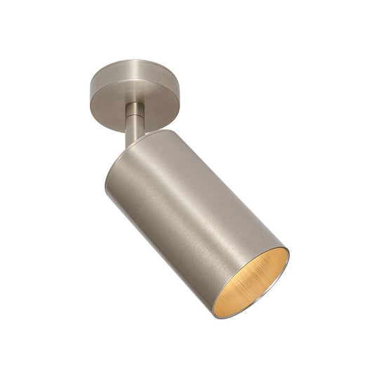 Pendantlightie - 1 - Light 350 Degrees Rotable Track Adjustable Spot Light - Semi Flush Mount - White -