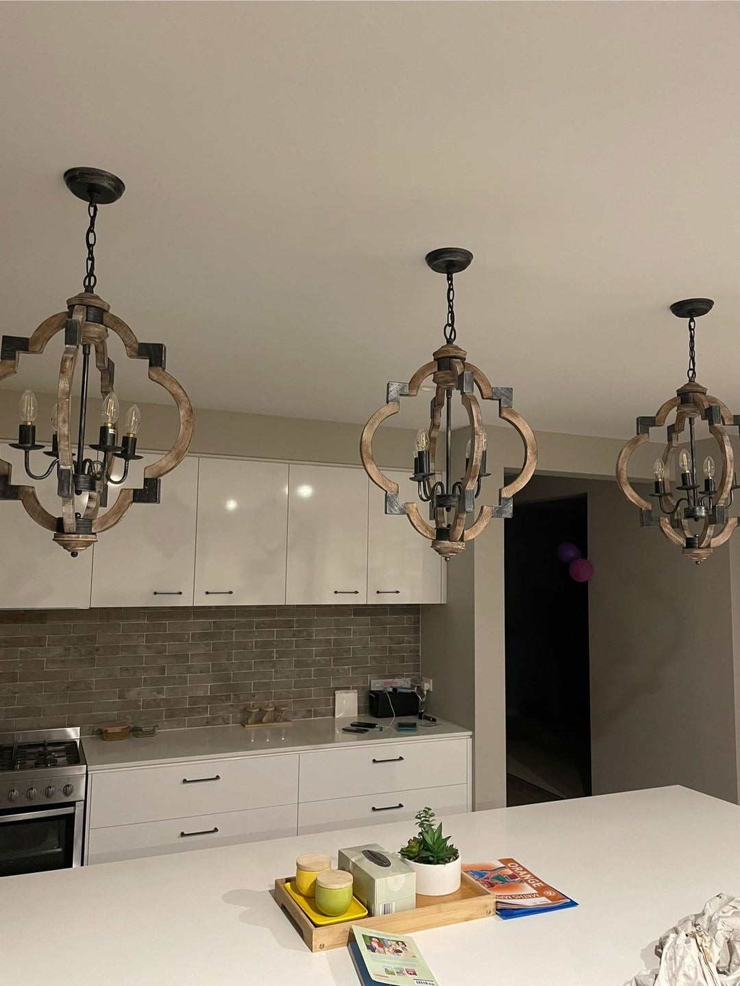 Pendantlightie - 4 - Light Round Lantern Globe Pendant Light - Pendants -