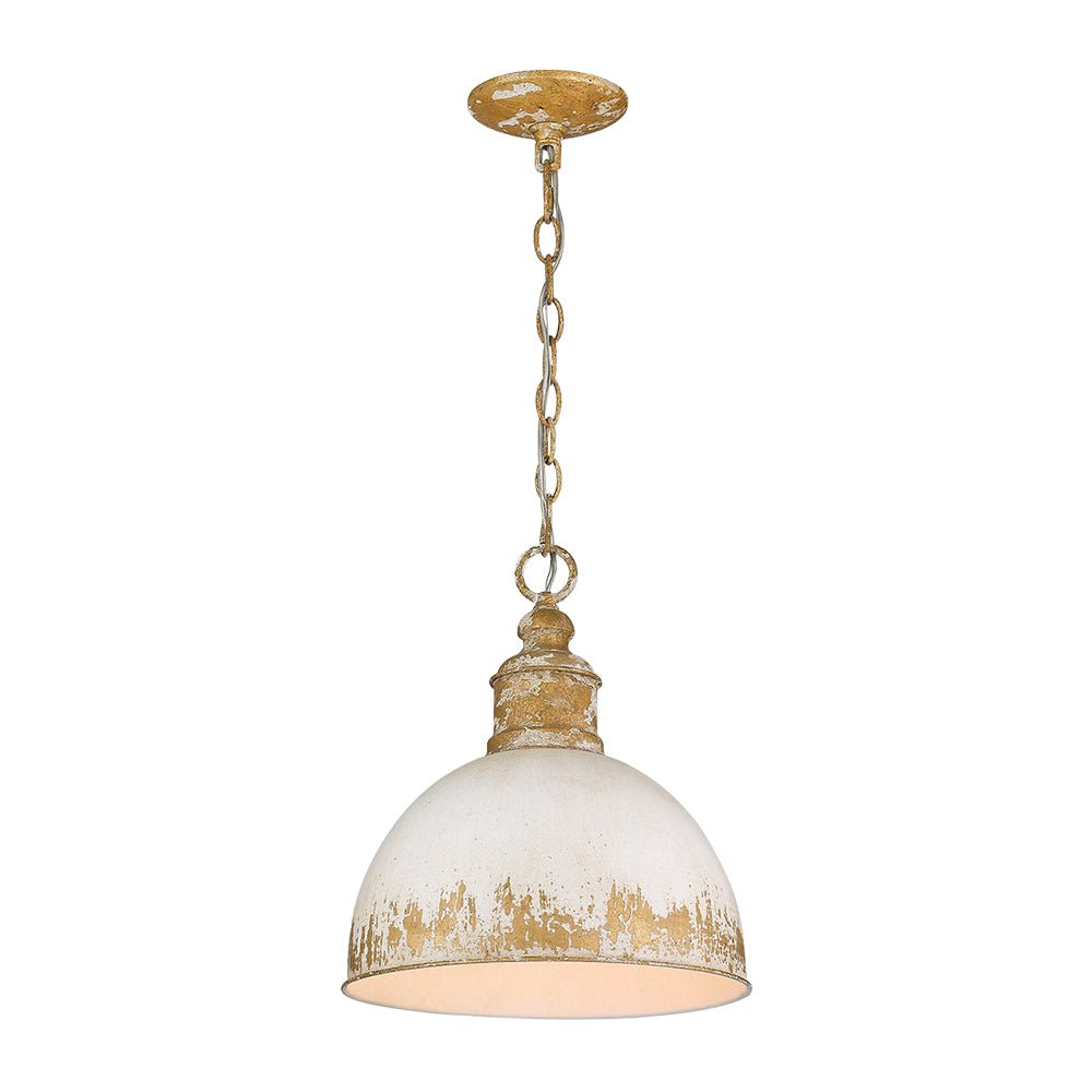 Pendantlightie - Arts And Crafts Vintage 1 - Light Handmade Paint Single Dome Pendant - Pendants - Blue -