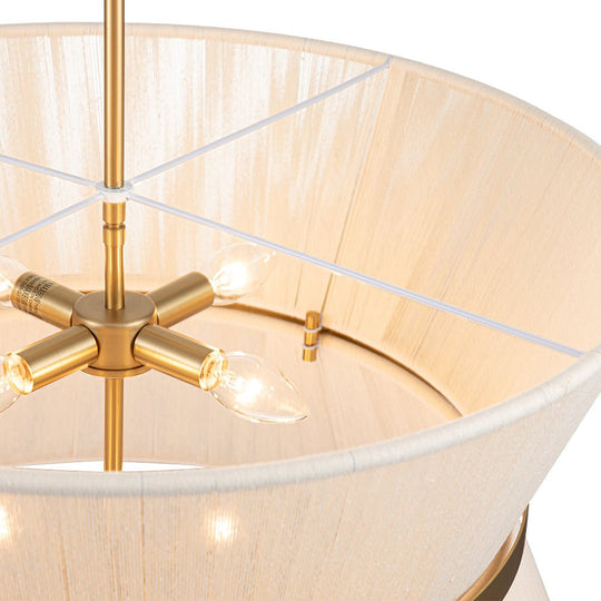 Pendantlightie-Boho Ivory Rope Drum Pendant Light-Pendants-2Lt-