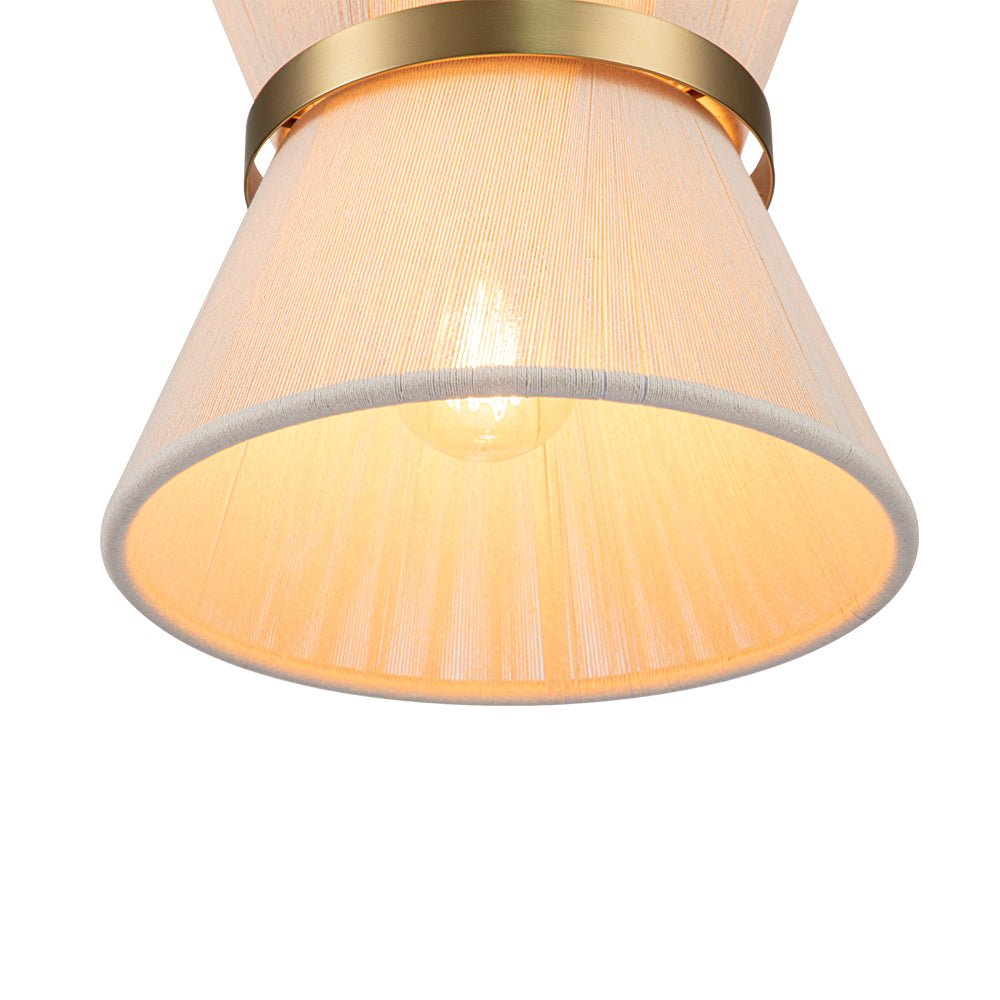 Pendantlightie-Boho Ivory Rope Drum Pendant Light-Pendants-2Lt-