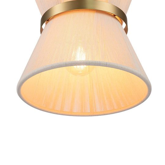 Pendantlightie-Boho Ivory Rope Drum Pendant Light-Pendants-2Lt-