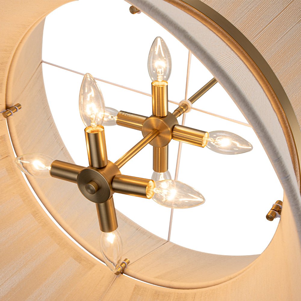 Pendantlightie-Boho Ivory Rope Drum Pendant Light-Pendants-2Lt-