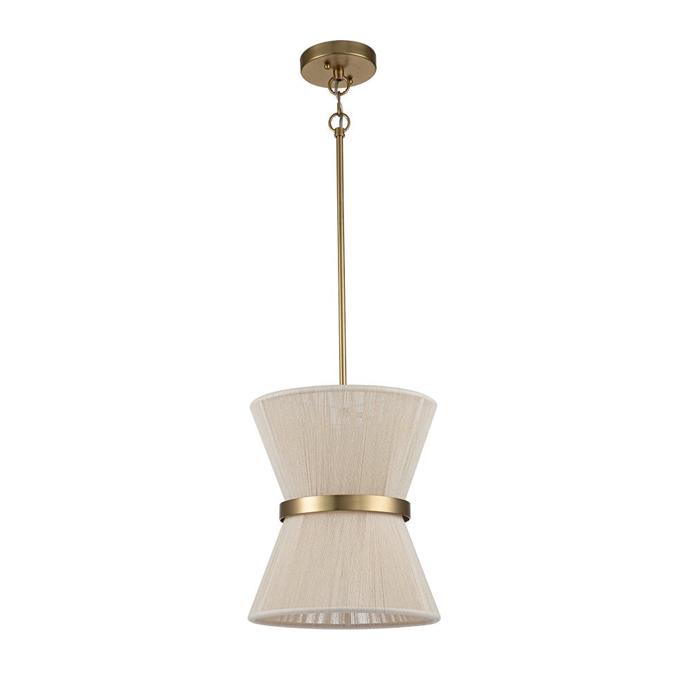 Pendantlightie-Boho Ivory Rope Drum Pendant Light-Pendants-2Lt-
