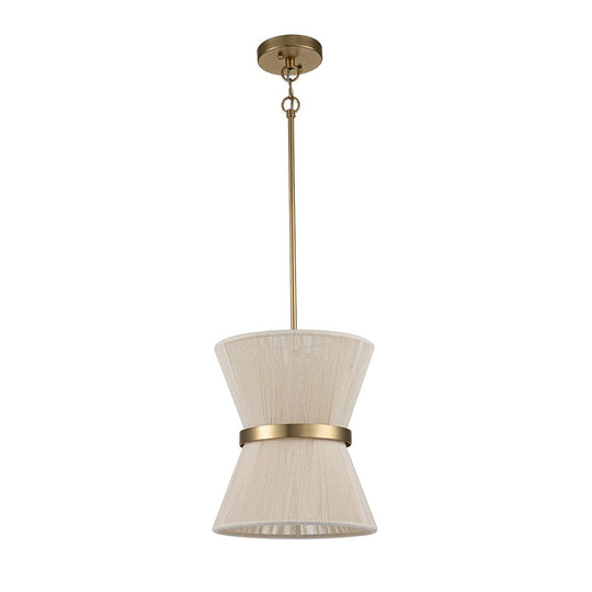 Pendantlightie-Boho Ivory Rope Drum Pendant Light-Pendants-2Lt-