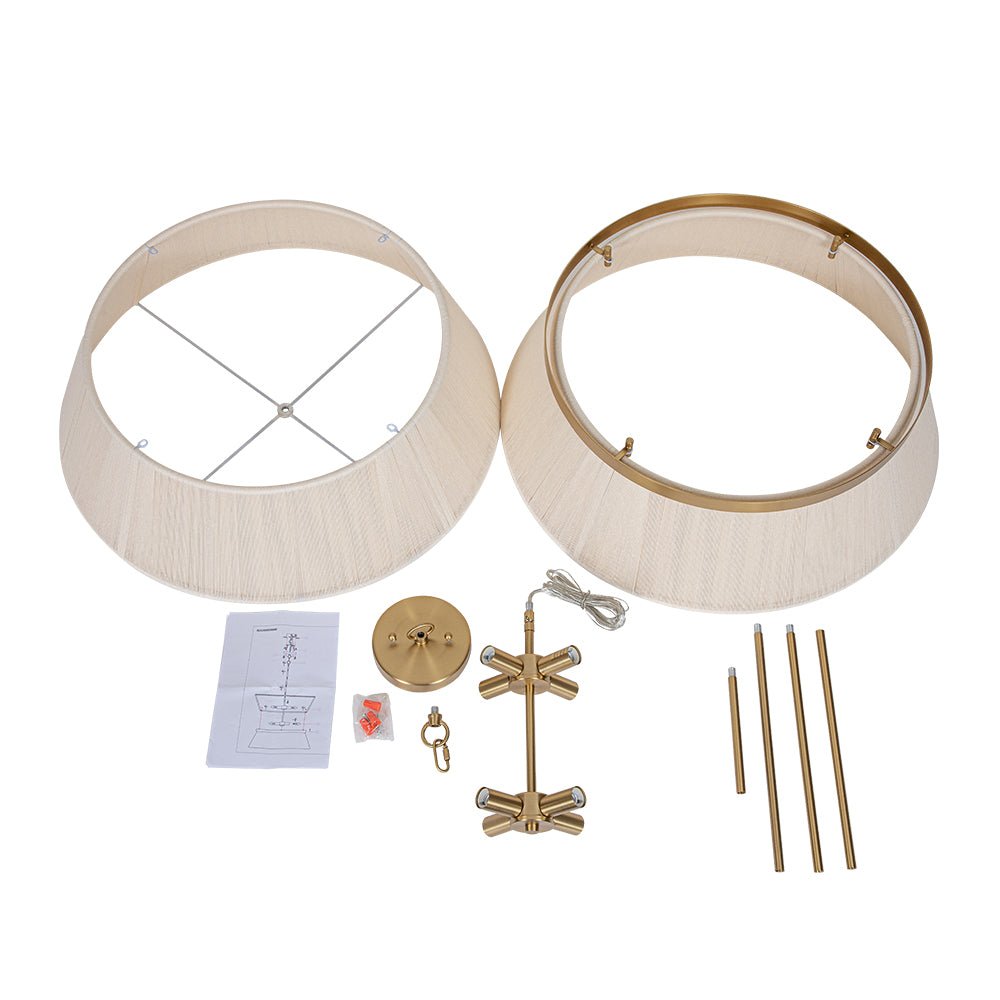 Pendantlightie-Boho Ivory Rope Drum Pendant Light-Pendants-2Lt-