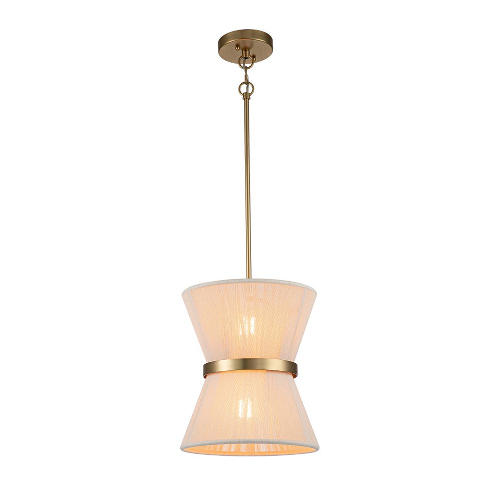Pendantlightie-Boho Ivory Rope Drum Pendant Light-Pendants-2Lt-