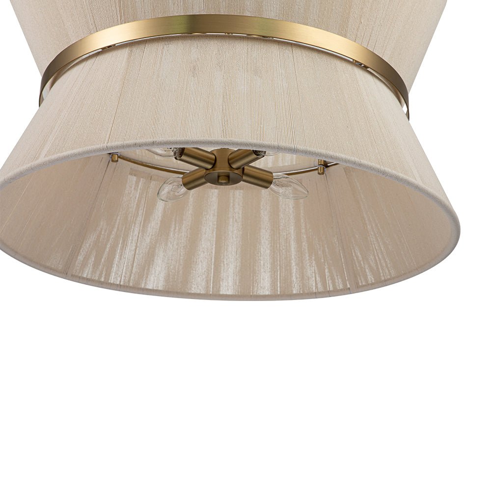 Pendantlightie-Boho Ivory Rope Drum Pendant Light-Pendants-2Lt-