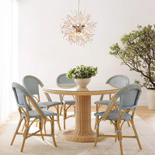 Pendantlightie - Boho Wooden Beaded Dandelion Firework Chandelier - Chandeliers - 8Lt -