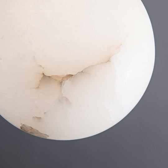 Pendantlightie - Contemporary 1 - Light Marble Globe Pendant In Brass - Pendants - Brass -