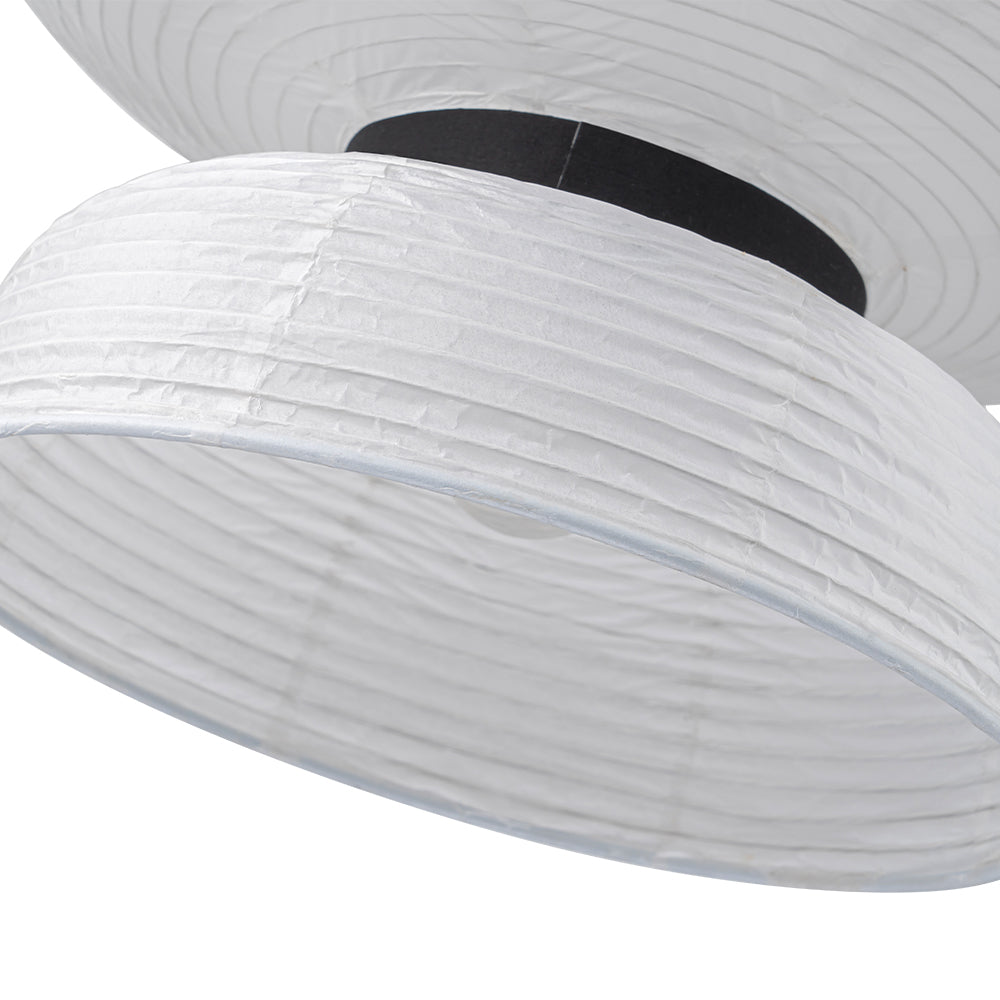 Pendantlightie - Contemporary 1 - Light Pleated Lantern Style Paper Pendant Light - Pendants - B -