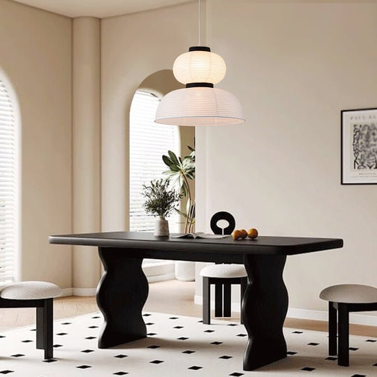 Pendantlightie - Contemporary 1 - Light Pleated Lantern Style Paper Pendant Light - Pendants - B -