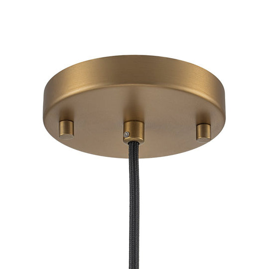 Pendantlightie - Contemporary 1 - Light Seeded Glass Globe Pendant For Dining Table - Pendants - Brass -