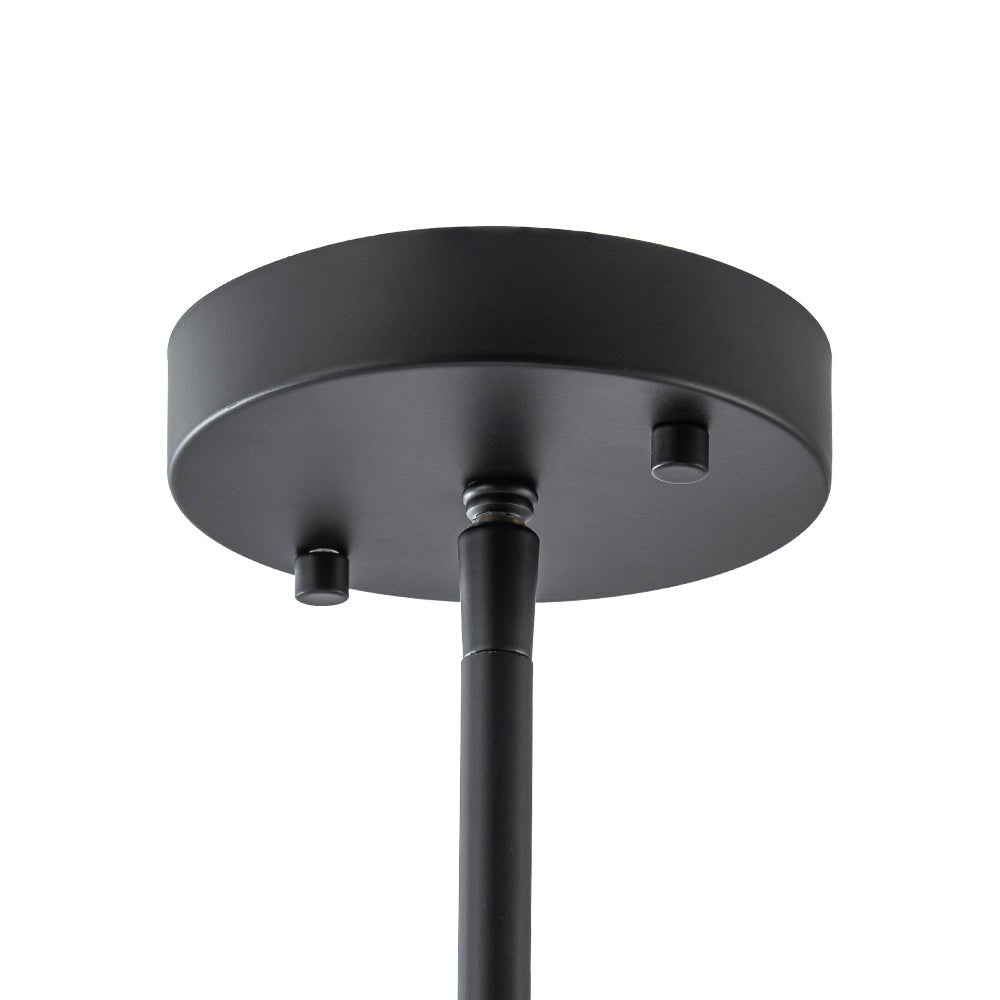 Pendantlightie - Contemporary 1 - Light Square Glass Pendant Light For Dining Space - Pendants - Black -