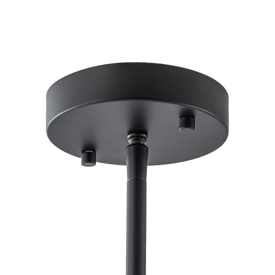 Pendantlightie - Contemporary 1 - Light Square Glass Pendant Light For Dining Space - Pendants - Black -