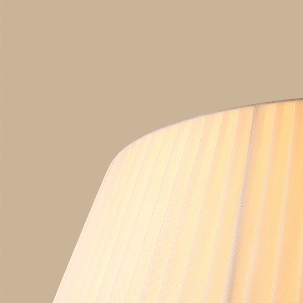 Pendantlightie-Contemporary Pleated Drum Tapered Semi Flush Ceiling Light-Semi Flush Mount-3Lt-