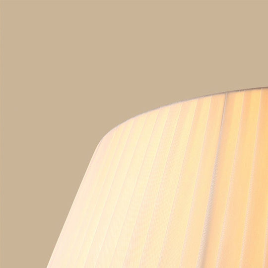 Pendantlightie-Contemporary Pleated Drum Tapered Semi Flush Ceiling Light-Semi Flush Mount-3Lt-