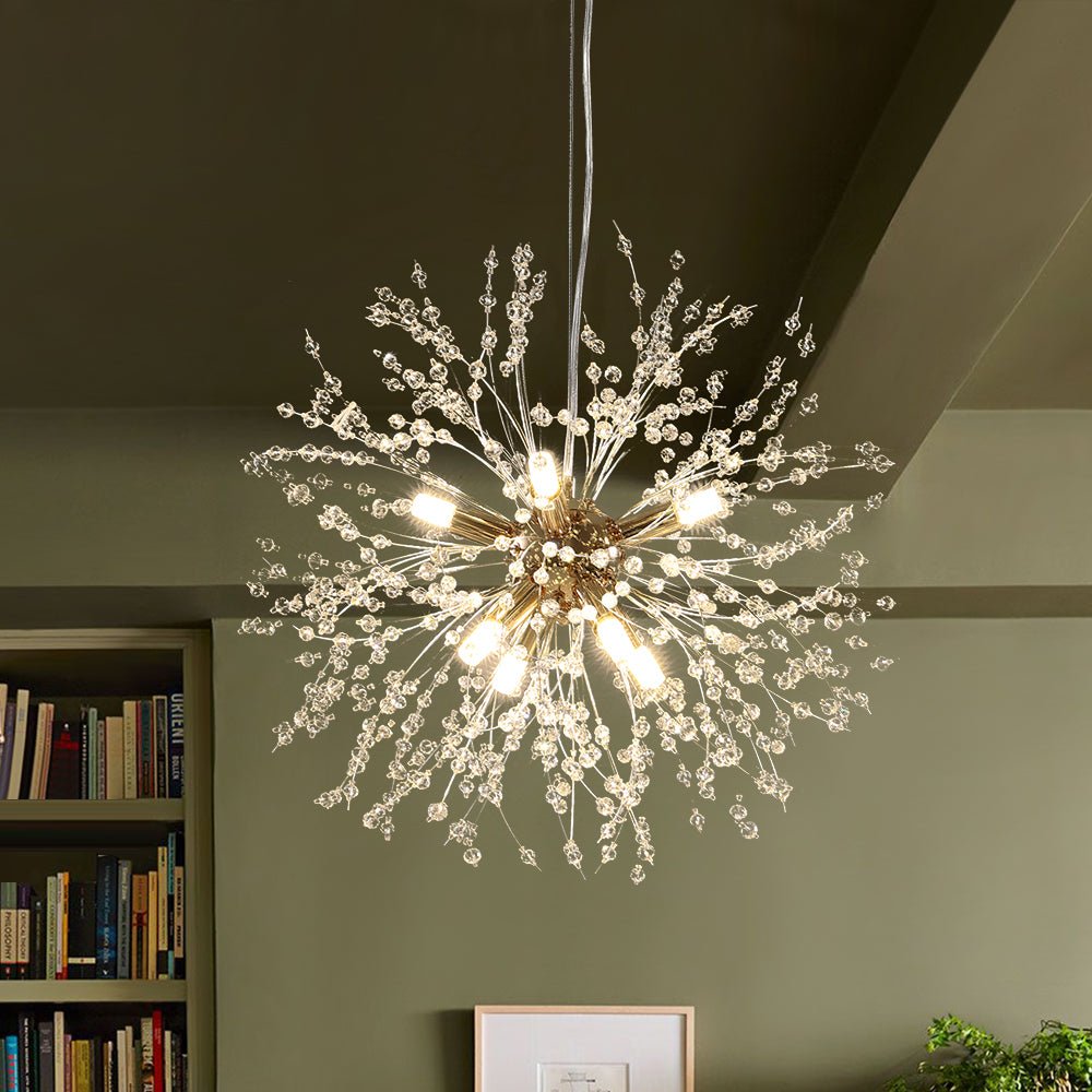 Pendantlightie - Eight Lights Firework Modern Crystal Chandeliers - Chandeliers - Chrome -