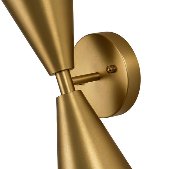 Pendantlightie - Elegant 2 - Light Starry Hourglass Up And Down Cone Wall Light - Wall Light - Nickel -