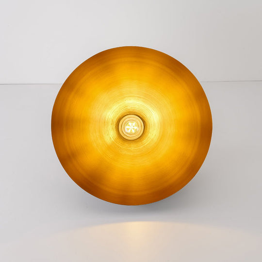 Pendantlightie - Industrial Chic 1 - Light Metal Black Dome Semi Flush Mount - Semi Flush Mount - Black -