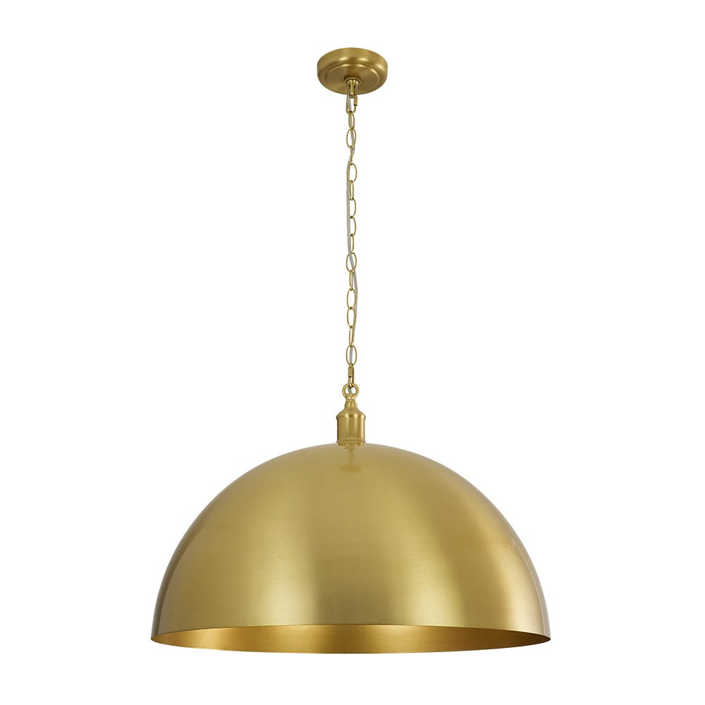Pendantlightie - Industrial Farmhouse 1 - Light Simple Metal Dome Pendant - Pendants - Large -