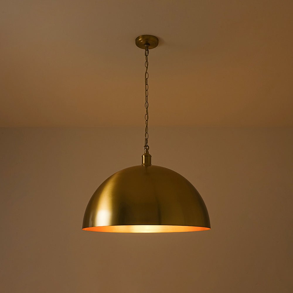 Pendantlightie - Industrial Farmhouse 1 - Light Simple Metal Dome Pendant - Pendants - Large -