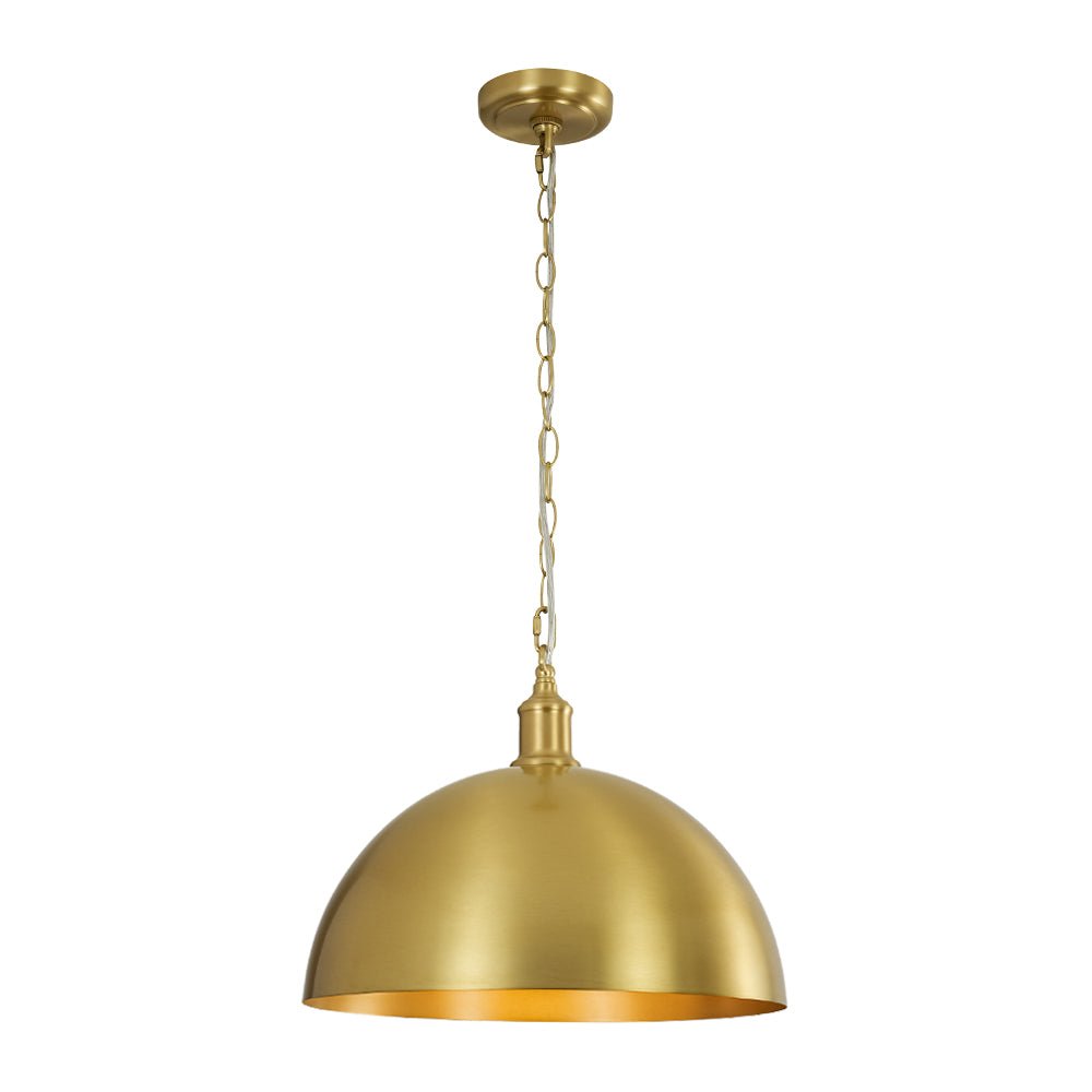 Pendantlightie - Industrial Farmhouse 1 - Light Simple Metal Dome Pendant - Pendants - Large -
