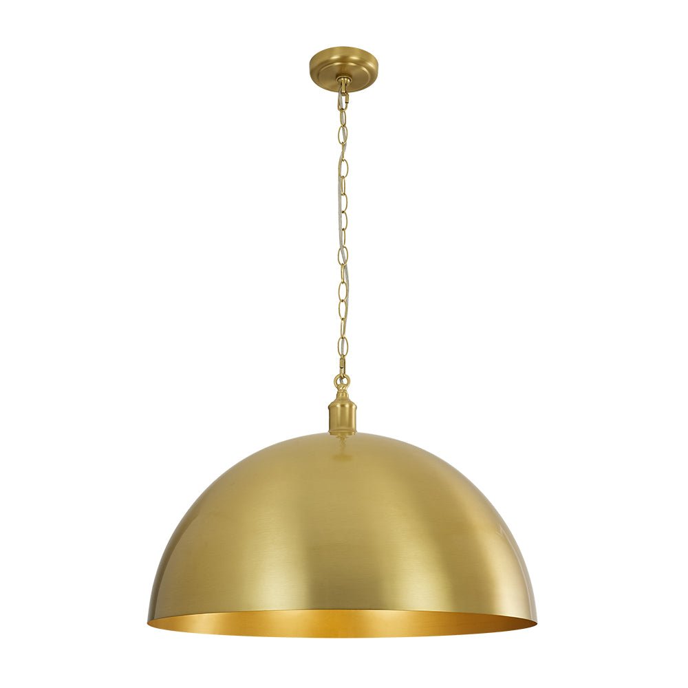 Pendantlightie - Industrial Farmhouse 1 - Light Simple Metal Dome Pendant - Pendants - Large -