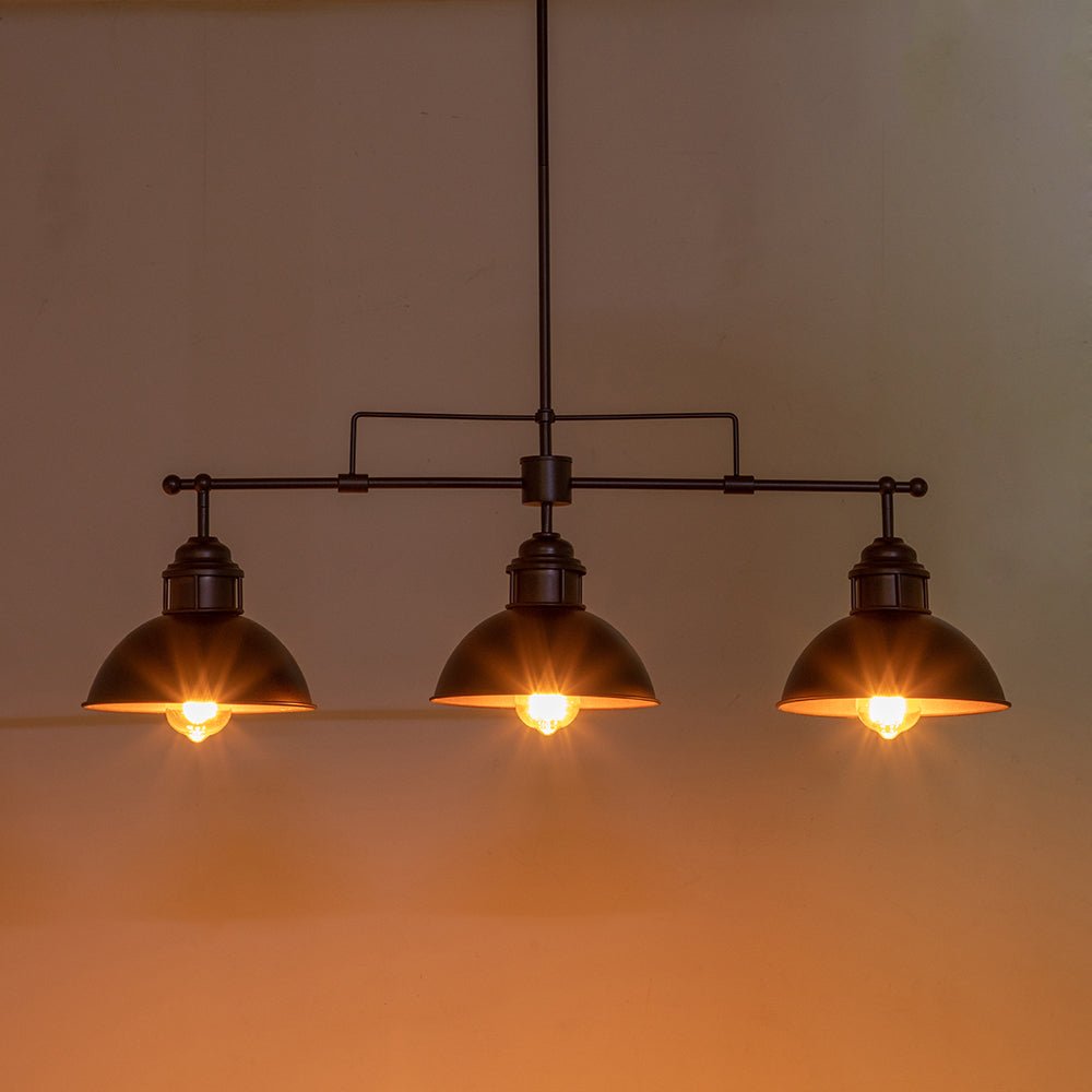 Pendantlightie - Industrial Linear Pot Lid Pendant - Pendants - Oil Rubbed Bronze -
